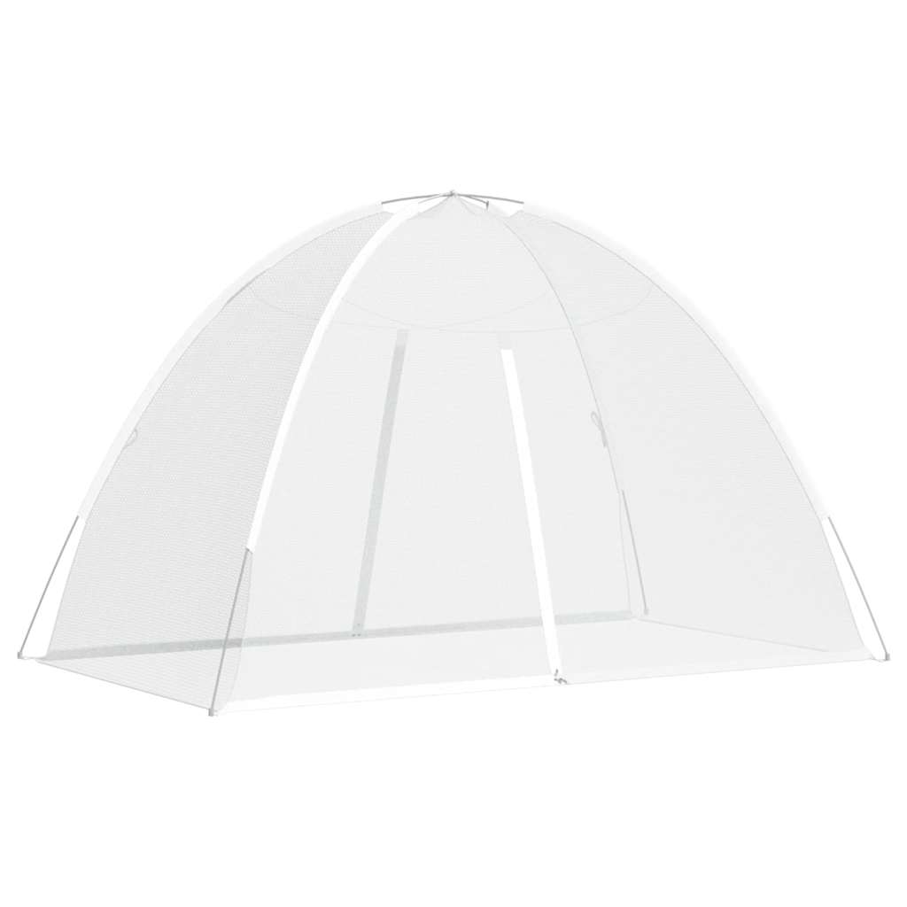 Síť Vidaxl Mosquito s dveřmi Mongolia 220 Mesh 200x120x130 cm bílá