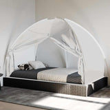 Síť Vidaxl Mosquito s dveřmi Mongolia 220 Mesh 200x120x130 cm bílá