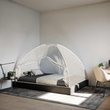 Síť Vidaxl Mosquito s dveřmi Mongolia 220 Mesh 200x120x130 cm bílá