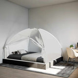 Vidaxl Mosquito Net s dveřmi Mongolia 220 Mesh 200x180x135 cm bílá