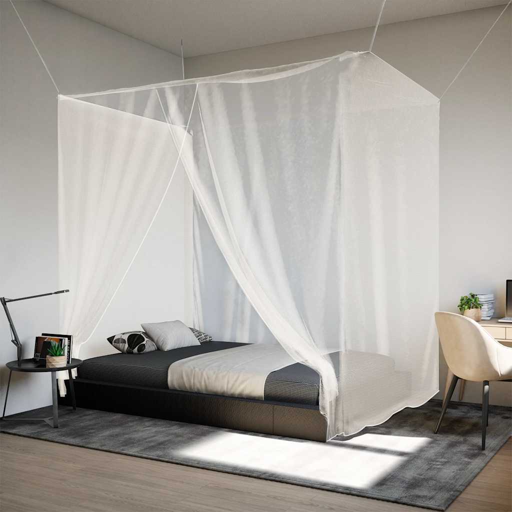 Vidaxl Hanging Mosquito Net 156 Mesh 220x100x150 cm bílá