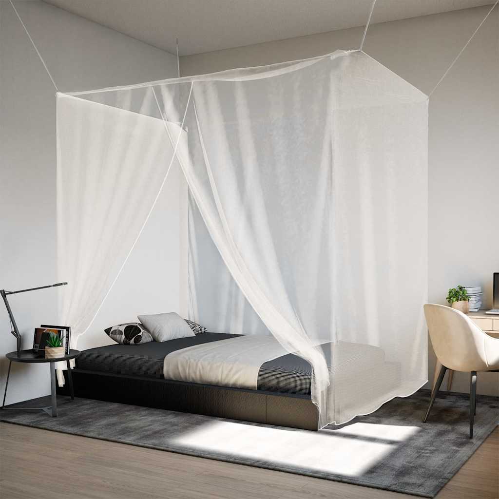 Vidaxl Hanging Mosquito Net 156 Mesh 220x120x150 cm bílá