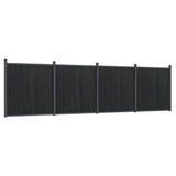 Panel plotu Vidaxl 699x186 cm HKC šedá