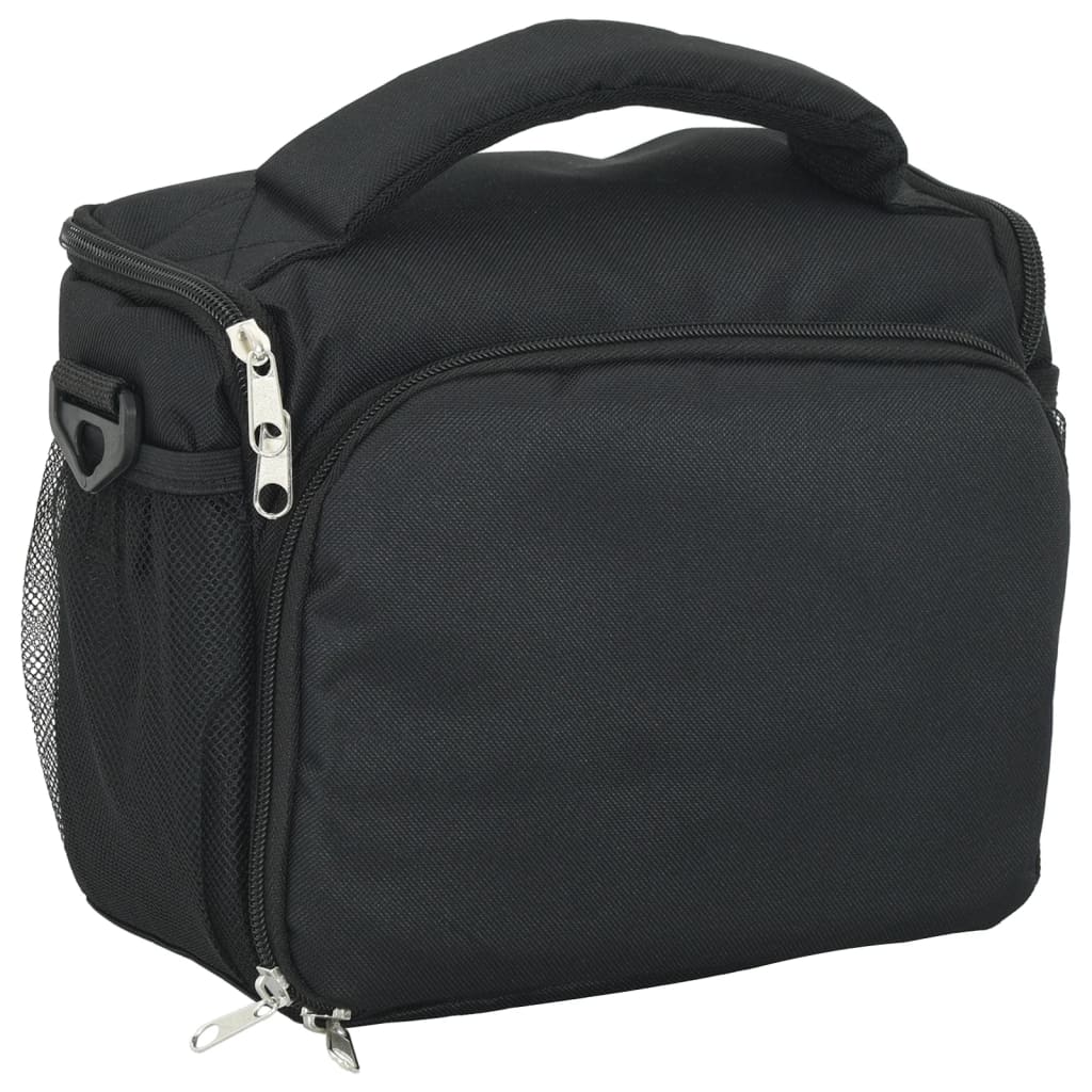 Vidaxl Cameratas with waterproof cover Oxford fabric black
