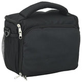 Vidaxl Cameratas with waterproof cover Oxford fabric black