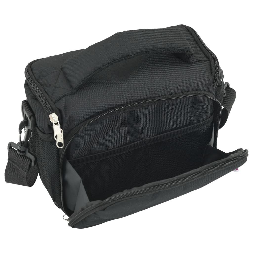 Vidaxl Cameratas with waterproof cover Oxford fabric black