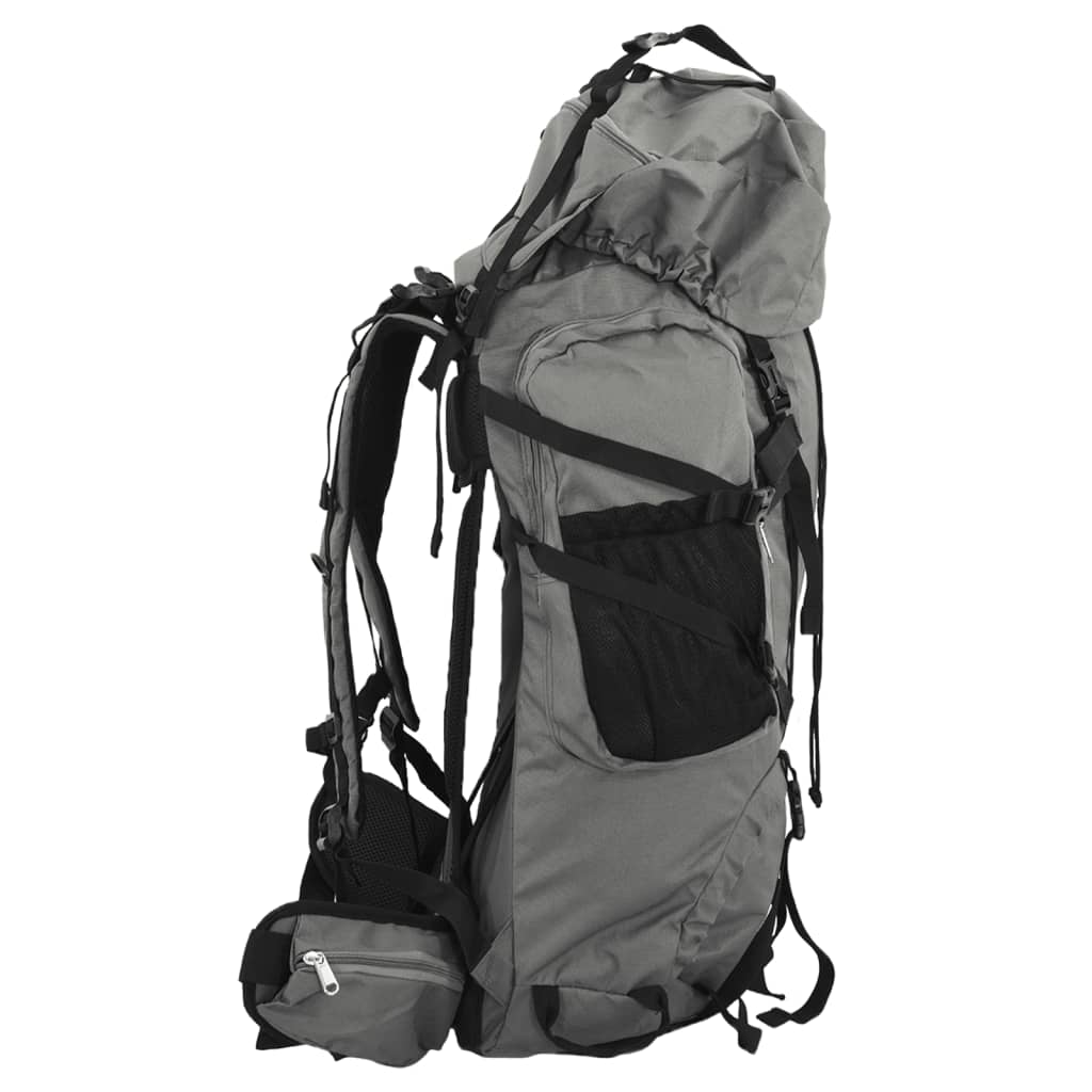 Vidaxl Walking backpack 80 L Oxford Fabric Gray