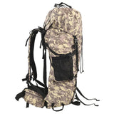 Vidaxl Walking Backpack 80 L Camouflage Oxford Fabric Camelbruin