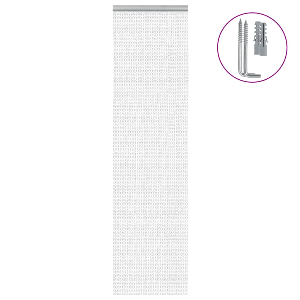 Vidaxl Fly Curtain Chains 56x202 cm aluminium