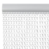 VIDAXL CHIENSKE CENTAS 90x212 cm aluminij