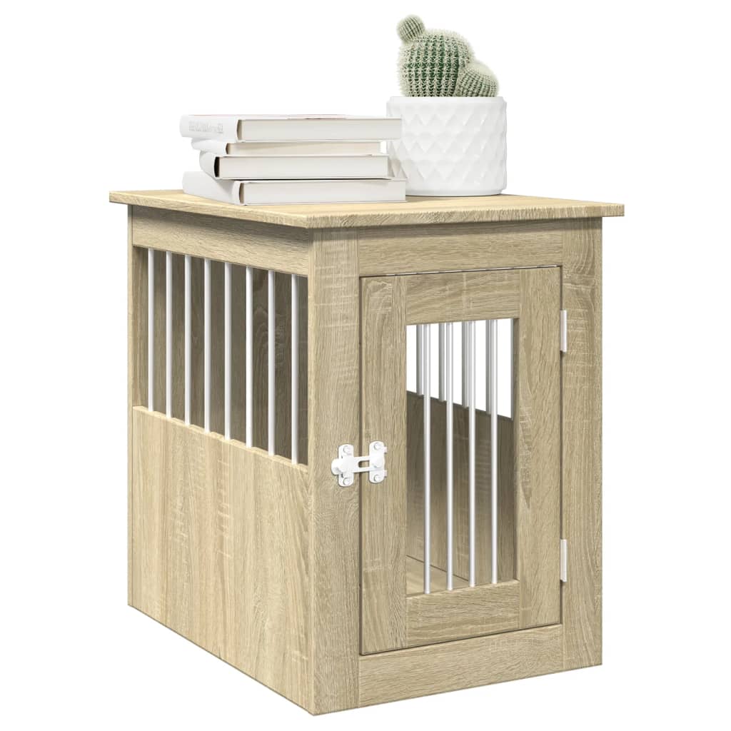 Vidaxl Hondenbench 45x62x59 cm processed wood Sonoma oak -colored
