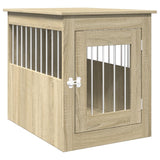 VidaXL Hondenbench 55x75x65 cm Processed wood Sonoma Oak colored