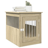 VidaXL Hondenbench 55x75x65 cm Processed wood Sonoma Oak colored
