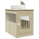 VidaXL Hondenbench 55 x 80 x 68 cm processed wood Sonoma oak colored