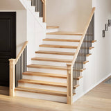 Vidaxx peldaños de escalera 4 piezas 120x25x2 cm roble macizo sin tratar