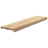 Vidaxx Treppen 4 Stéck 100x30x2 cm onbehandelt Massiv Eichenholz