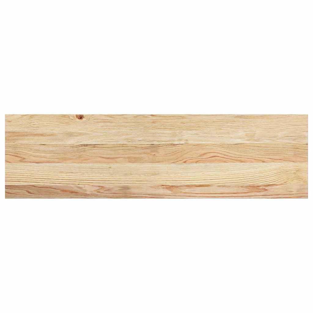 Vidaxl Schrëtt 2 st 90x25x2 cm onbehandelt zolidd Oak
