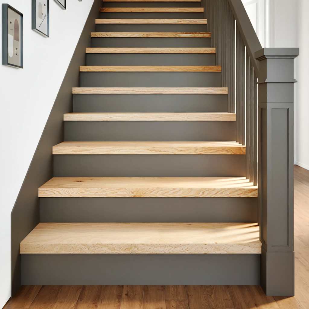 Vidaxl Schrëtt 2 st 90x25x2 cm onbehandelt zolidd Oak