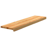 Vidaxl kroky 2 st 100x30x2 cm pevný dub světle hnědá