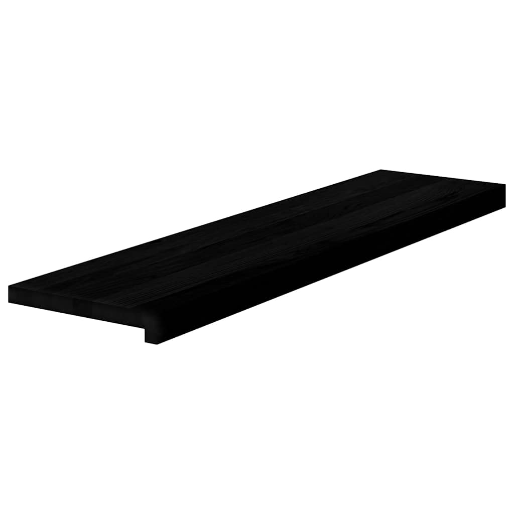 Vidaxl kroky 2 st 100x25x2 cm pevný dub tmavě hnědá