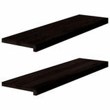 Vidaxx porrasaskelmat 2 kpl 90x30x2 cm massiivitammea tummanruskea
