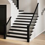Vidaxl Steps 2 St 120x30x2 cm pevný dub tmavě hnědá