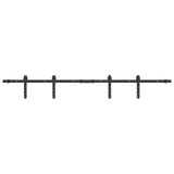 Sospensione Vidaxl Set per porta scorrevole 152 cm in acciaio al carbonio