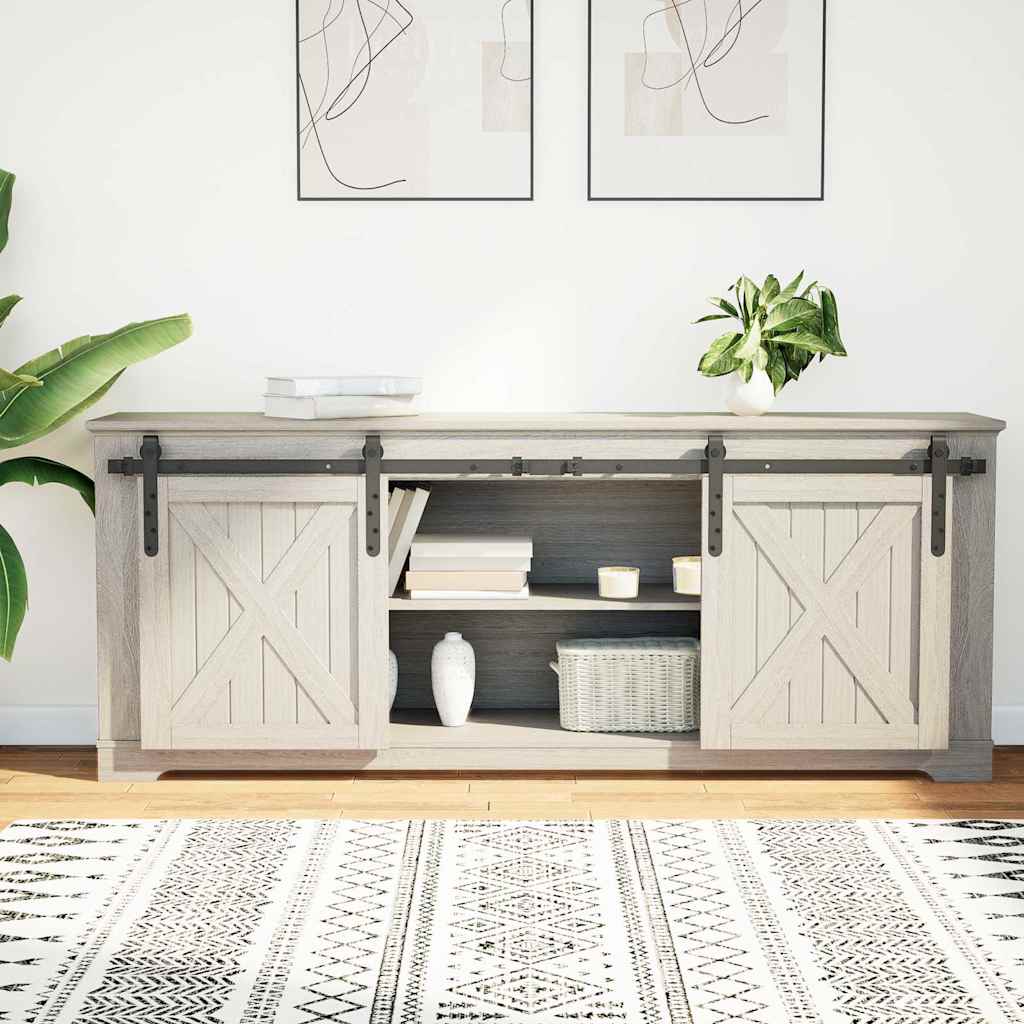 Sospensione Vidaxl Set per porta scorrevole 152 cm in acciaio al carbonio