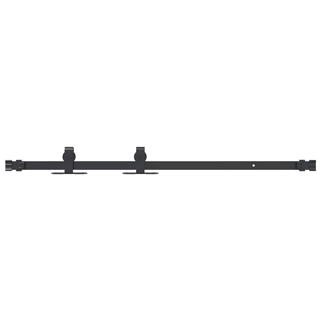 Vidaxl suspenze sada pro posuvné dveře 91 cm uhlíková ocel