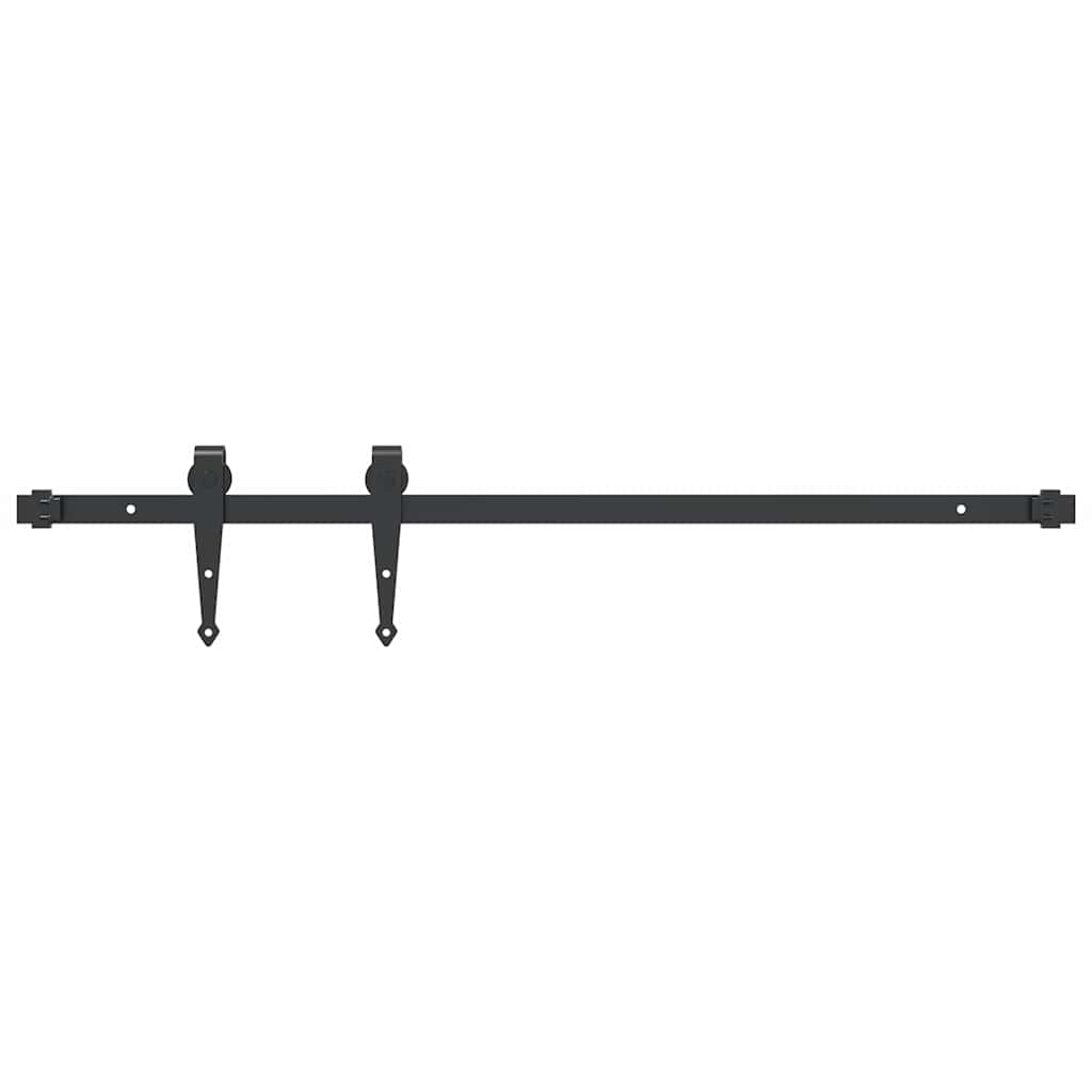 Vidaxl suspenze sada pro posuvné dveře 91 cm uhlíková ocel