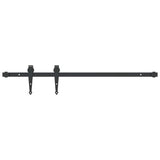 Vidaxl suspenze sada pro posuvné dveře 91 cm uhlíková ocel