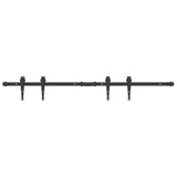 Vidaxl suspenze sada pro posuvné dveře 122 cm uhlíkovou ocel