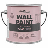 VidaXL pintura de pared rosa 2,5 l impresión de pared