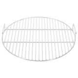 Rejilla de barbacoa Vidaxl con manijas redondas Ø44.5 cm 304 acero inoxidable