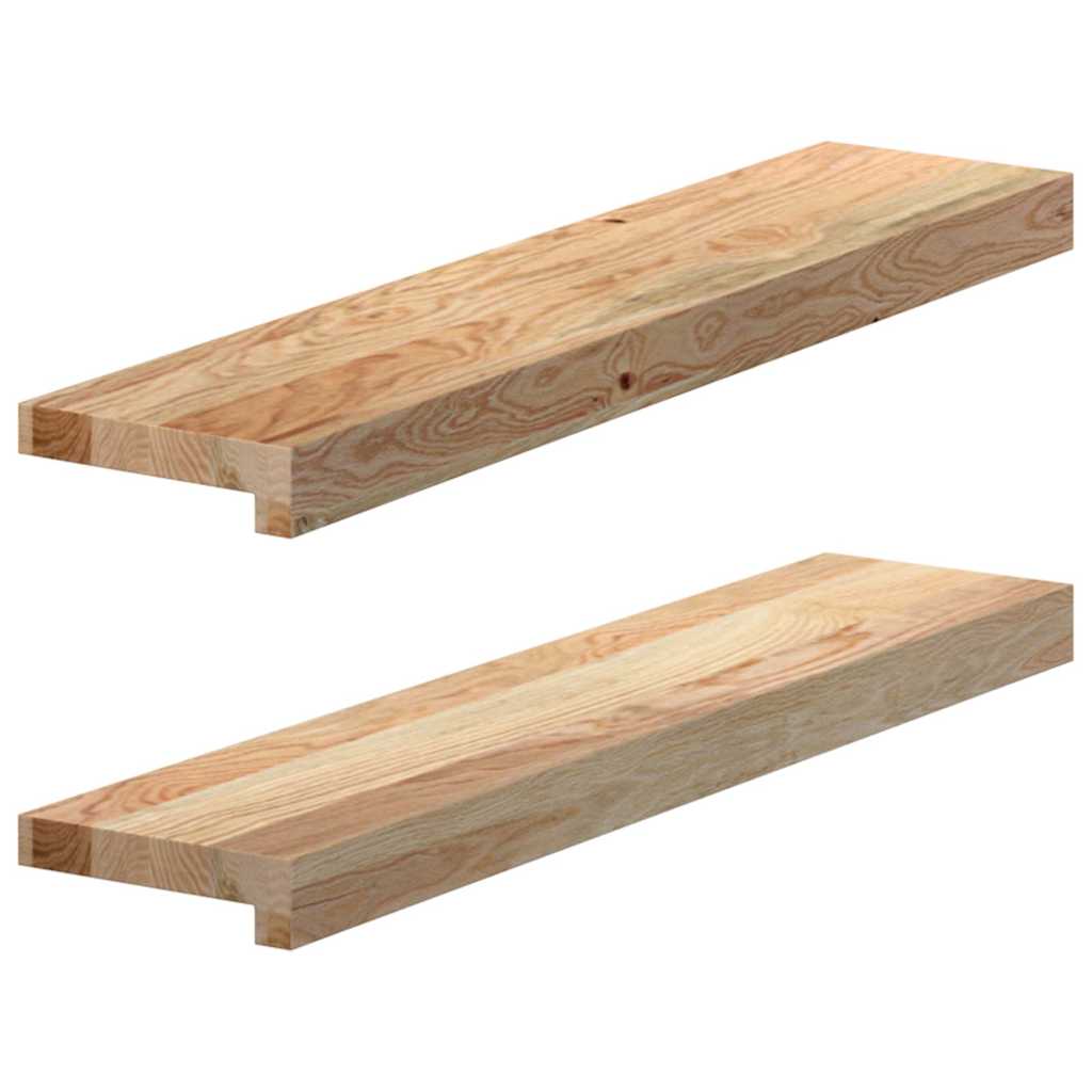 Vidaxl window sills 2 st untreated 70x15x2 cm solid oak