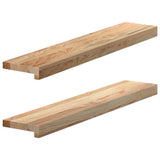 Okno Vidaxl Sills 2 ST Unreated 80x15x2 cm pevný dub