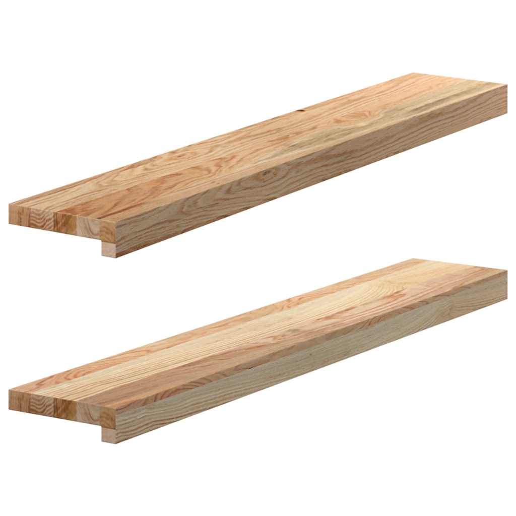Okenske prage Vidaxl 2 ST Neobdelano 90x15x2 cm trden hrast