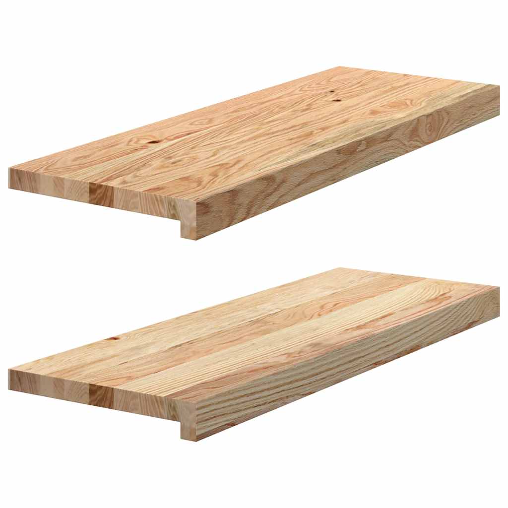 Okno Vidaxl Sills 2 ST Unreated 70x25x2 cm pevný dub
