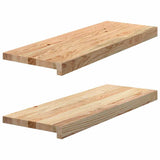 Okno Vidaxl Sills 2 ST Unreated 70x25x2 cm pevný dub