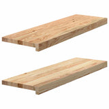 Vidaxl window sills 2 st untreated 80x25x2 cm solid oak