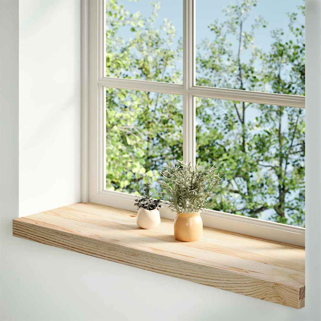 Vidaxl window sills 2 st untreated 80x25x2 cm solid oak