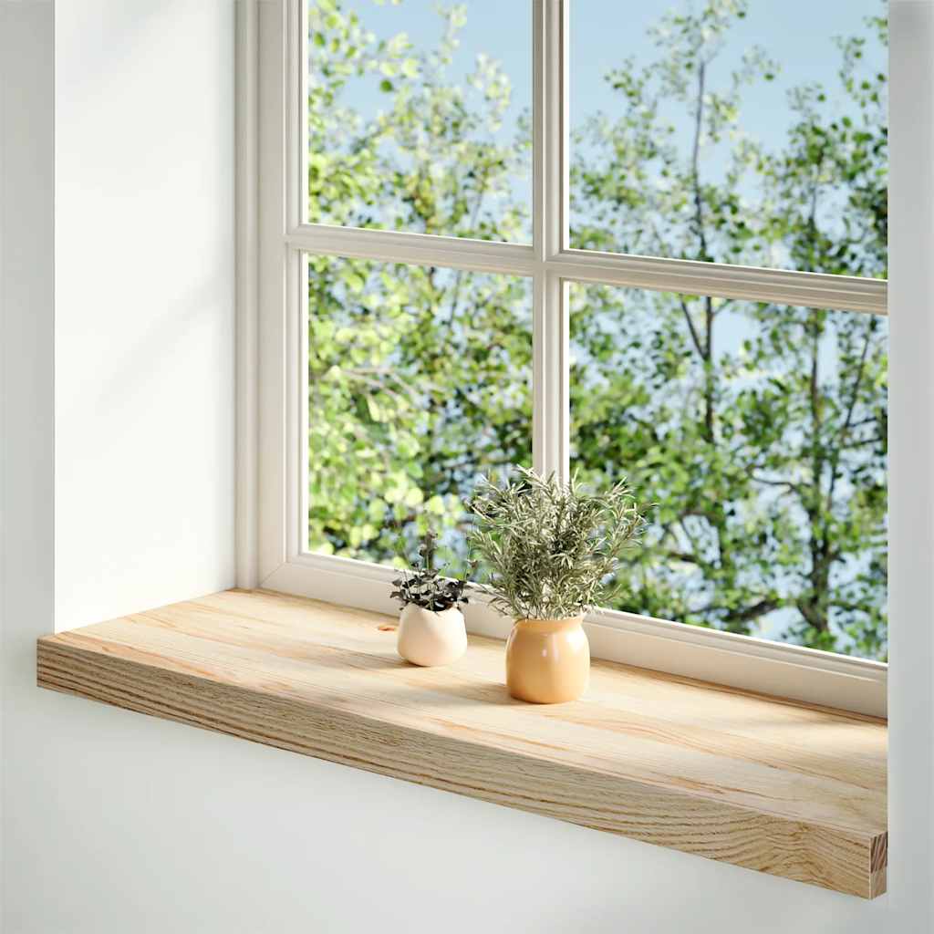 Vidaxl Window Sills 2 ST Nietraktowany 70x30x2 cm stały dąb