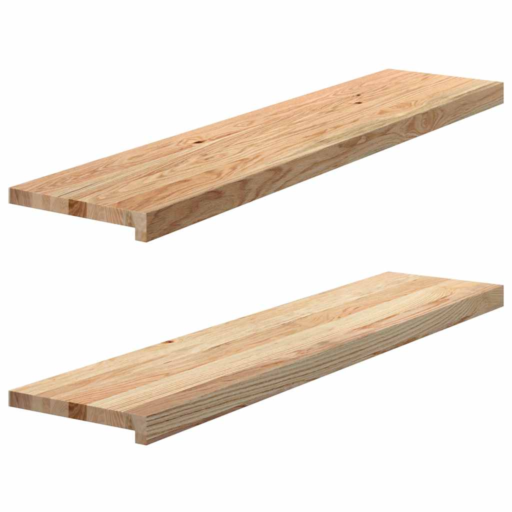 Okno Vidaxl Sills 2 ST Unreated 110x30x2 cm pevný dub