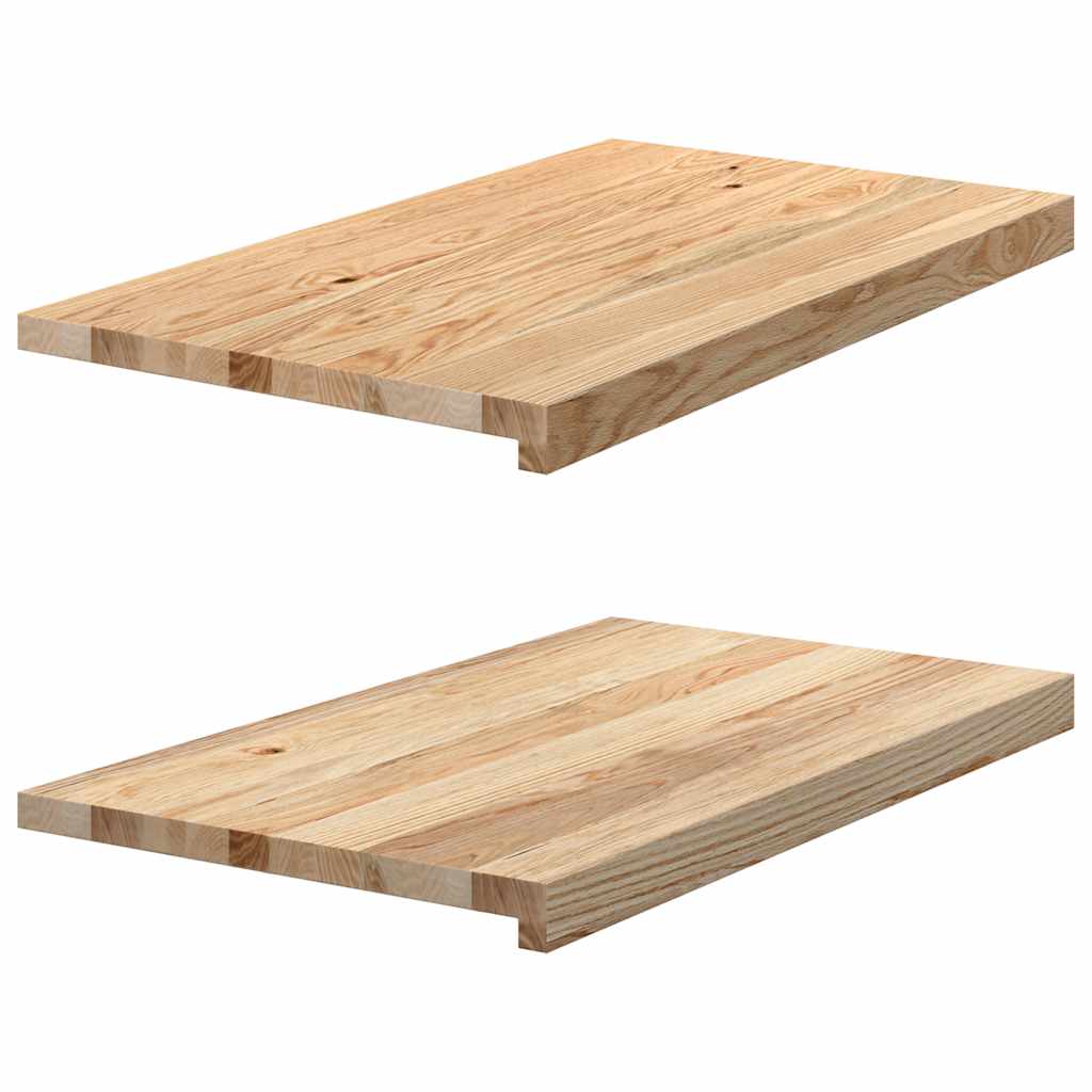 Okno Vidaxl Sills 2 ST Unreated 70x40x2 cm pevný dub