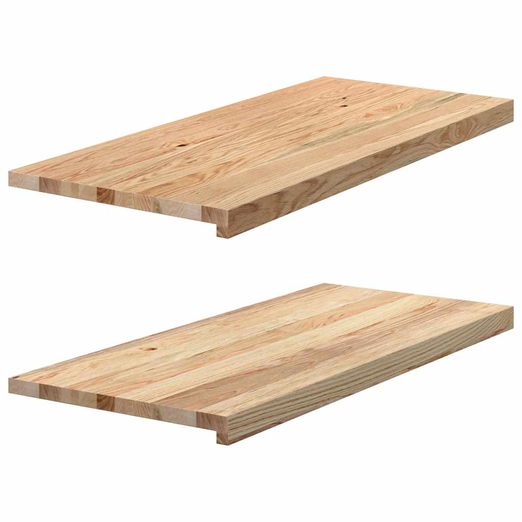 Vidaxl window sills 2 st untreated 90x40x2 cm solid oak
