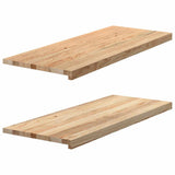 Okno Vidaxl Sills 2 ST Unreated 100x40x2 cm pevný dub