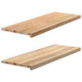 Okno Vidaxl Sills 2 ST Unreated 110x40x2 cm pevný dub