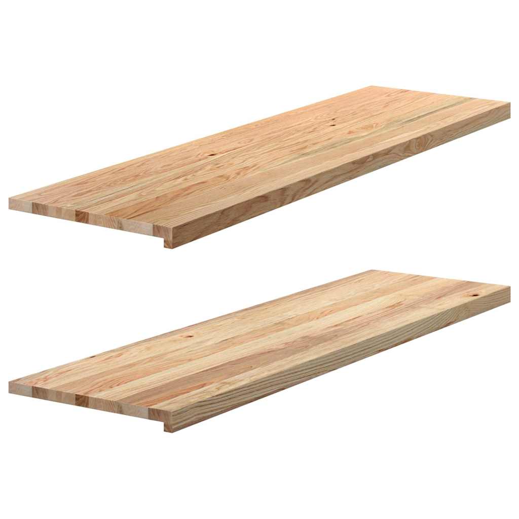 Vidaxl Okno Sills 2 ST Unreated 140x40x2 cm pevný dub