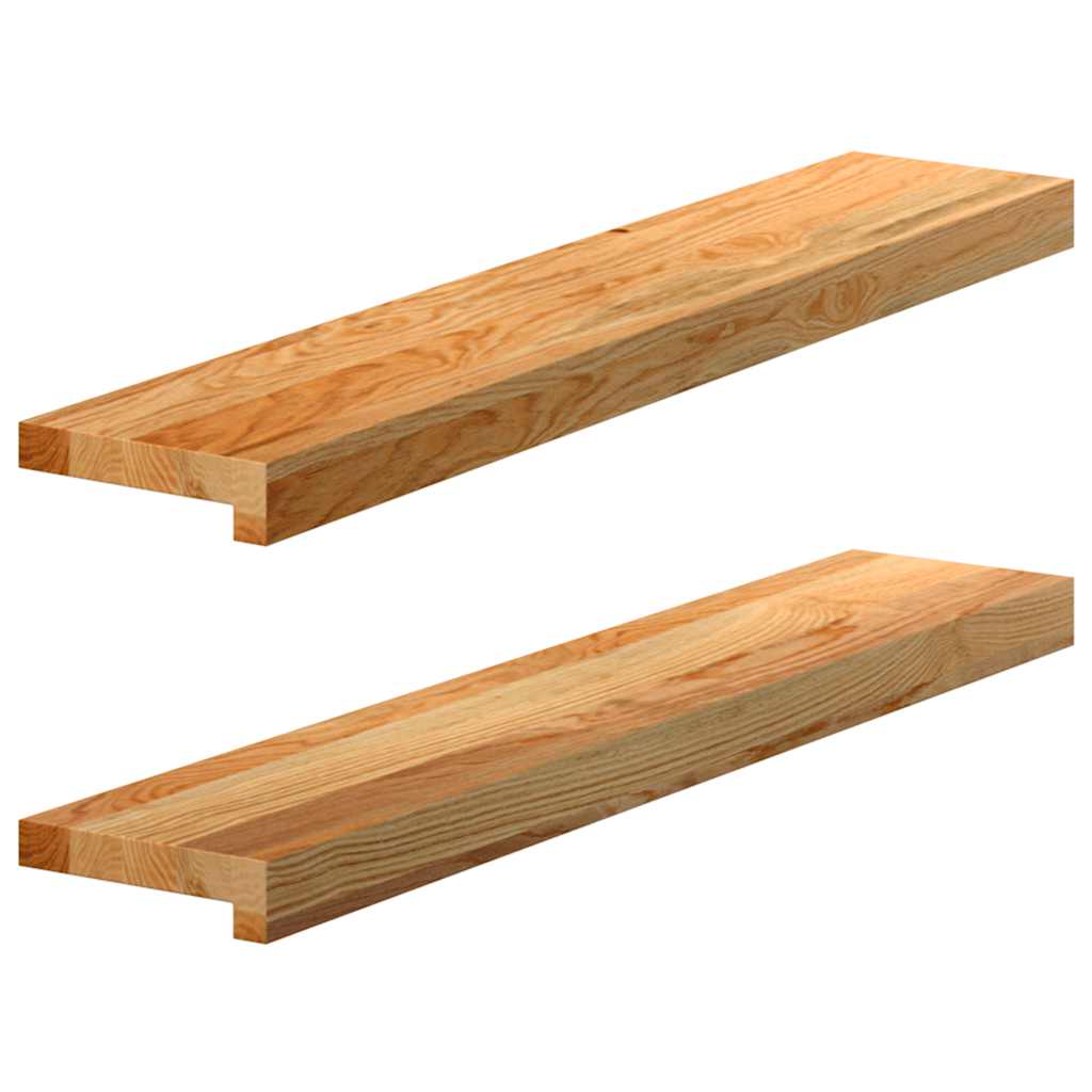 Okenske prage vidaxl 2 St 80x15x2 cm trden hrast svetlo rjava