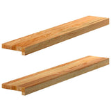Okno Vidaxl Sills 2 PCS 90x15x2 cm pevné dubové světle hnědé